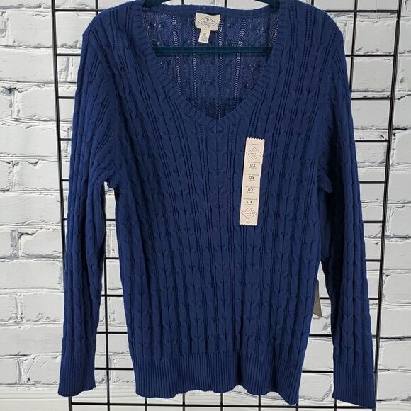 Sweater Navy Blue St. John's Bay NWT - Picture 4 of 8